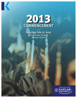July 2013 Graduation