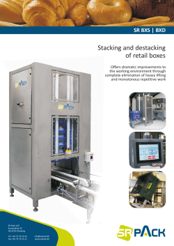 Stacking and destacking of retail boxes