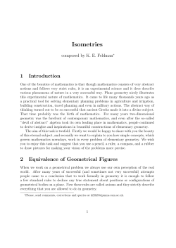 Isometries