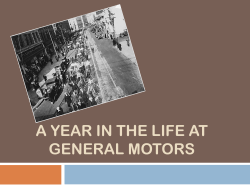 A Year in the Life of an Industry Worker