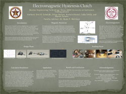 Electromagnetic Hystersis Clutch