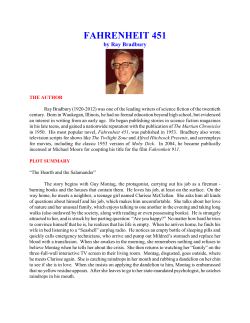 fahrenheit 451 - Robert C. Walton