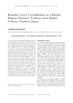 Boundary Layer Crystallization in a Basaltic Magma Chamber