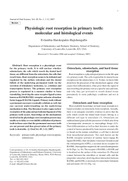 Physiologic root resorption in primary teeth: molecular and