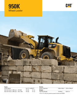 AEHQ6394-00, 950K Wheel Loader Specalog