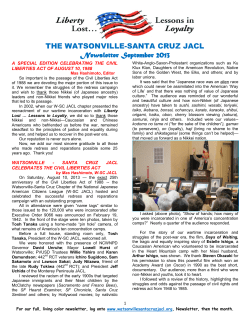 Sept 2013 - Watsonville-Santa Cruz JACL