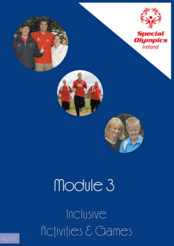 Special Olympics Ireland &ndash; Inclusive Activities