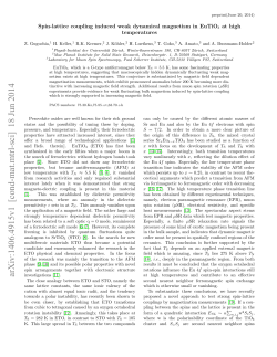Spin-lattice coupling induced weak dynamical magnetism in