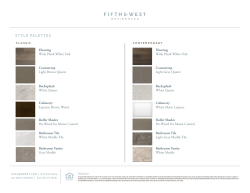 STYLE PALETTES - 5thandwest.com