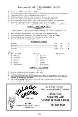 128 Department 19 &ndash; ART - PHOTOGRAPHY &ndash; CRAFTS Section 1
