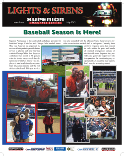 May 2012 - Superior Ambulance Service
