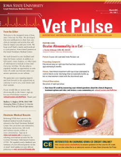 a PDF - College of Veterinary Medicine