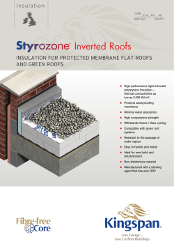Inverted Roofs - Kingspan Insulation