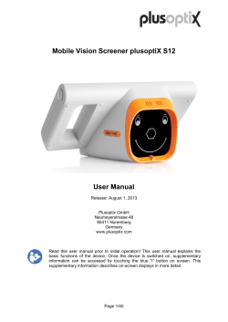 Mobile Vision Screener plusoptiX S12 - Good