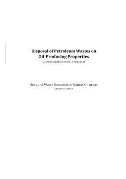 Disposal of Petroleum Wastes on Oil