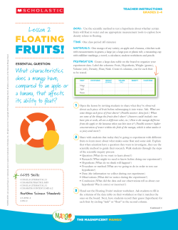 fruits! - Scholastic