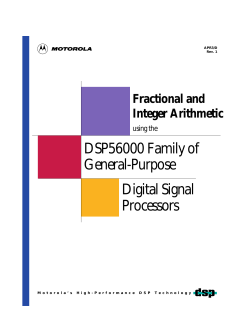 Fractional and Integer Arithmetic using the DSP56000
