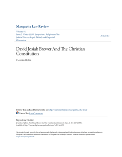 David Josiah Brewer And The Christian Constitution