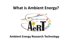 What is Ambient Energy?