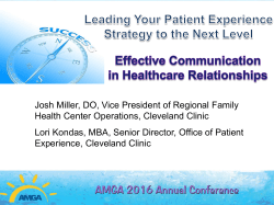 Josh Miller, DO, Vice President of Regional Family Health Center