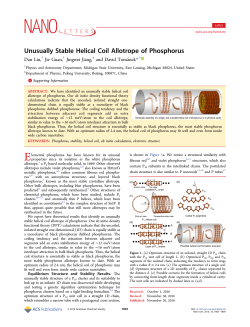 Unusually stable helical coil allotrope of phosphorus