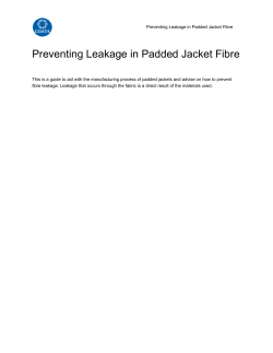 Preventing Leakage in Padded Jacket Fibre