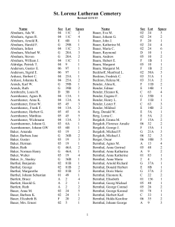 St. Lorenz Lutheran Cemetery