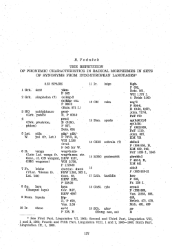 the repetition of phonemic characteristics in radical morphemes. in