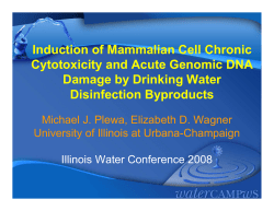Induction of mammalian cell chronic cytotoxicity and acute genomic