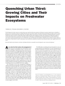 Quenching Urban Thirst: Growing Cities and