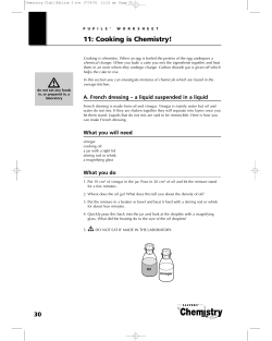 Activity  - School Science