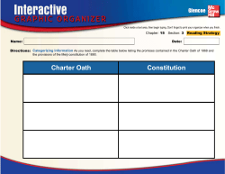 Charter Oath Constitution