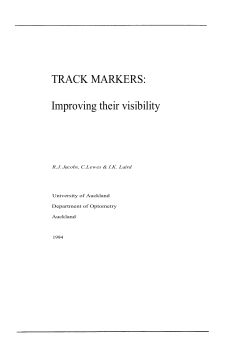Track markers: Improving their visibility