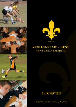KING HENRY VIII SCHOOL pROSpECtuS