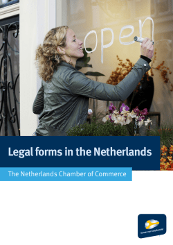 Legal forms in the Netherlands