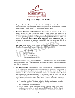 MHK RFQ Architectural Engineering Services