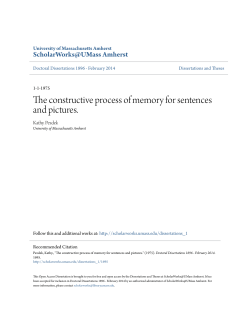 The constructive process of memory for sentences and pictures.