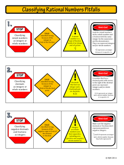 Classifying mixed numbers as integers or whole numbers