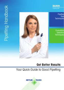 Rainin Pipetting Handbook