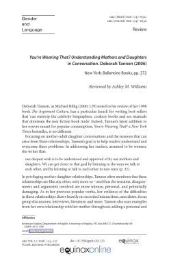 You`re Wearing That? Understanding Mothers