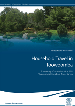 Household Travel Survey Summary Report