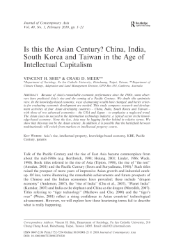 Is this the Asian Century?