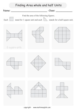 Finding Area whole and half Units