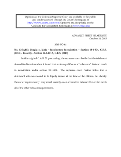 Colorado Bar Association homepage at www.cobar.org