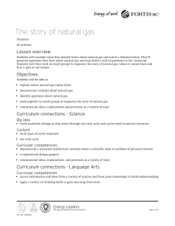 The story of natural gas - FortisBC Energy Leaders