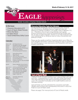 Eagle Happenings Newsletter 02/13/17