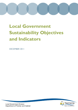 Local Government Sustainability Objectives and Indicators