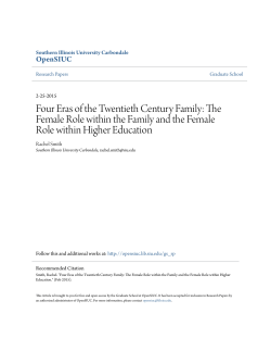 Four Eras of the Twentieth Century Family: The Female