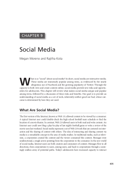 Social Media - SAGE Publications Ltd