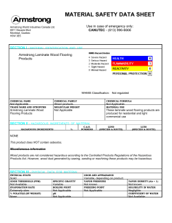 MATERIAL SAFETY DATA SHEET